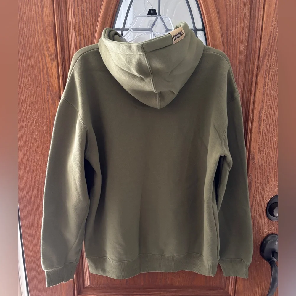 Dixxon Flannel Co.‎ Premium Workforce Fleece Pullover Hoodie Olive Green Medium - Picture 2 of 9